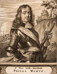 Portrait of Paul Würtz 1612-1676 From: Schauplatz des Krieges