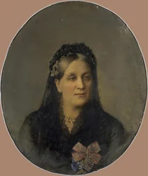 Portrait of Princess Maria Alexandrovna Dolgorukaya, née Apraxina 1816-1892, Second Half of the 19th Century