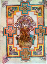 Portrait of Saint John from the Book of Kells