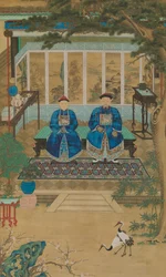 Portrait of an Imperial Censor and His Wife, late 18th-early 19th century