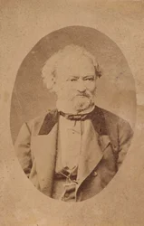 Portrait of pianist and composer Ferenc Erkel 1810-1893, c. 1875