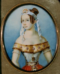 Portrait of the ballerina Varvara Volkova