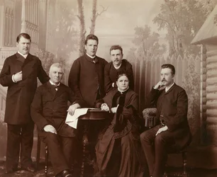 Portrait of the family of Sophia Perovskaya, 1860s