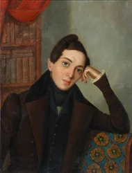 Portrait of the Poet Yevgeny Abramovich Baratynsky 1800-1844, 1820s