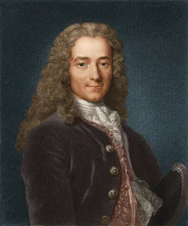 Portrait of the Writer, Essayist and Philosopher Francois Marie Arouet de Voltaire