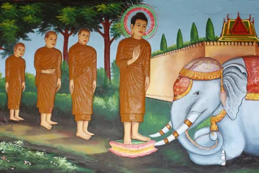Preah Prom Rath Monastery: Life of the Buddha: A Wild Elephant Tamed by Loving-Kindness