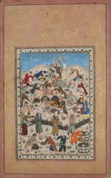 Preparation for a Feast, Folio from a Divan of Jami