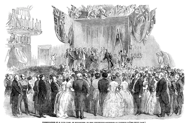 Presentation of a Gold Vase, at Melbourne, to the Lieutenant Governor of Victoria, 1854