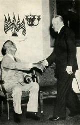 President Benes Visits F. D. Roosevelt in 1942, 1947