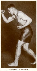 Primo Carnera, Italian boxer, 1938