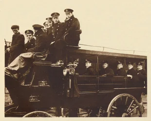 Prince Albert Arrives at Devonport to Board the Cruiser Cumberland