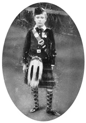 Prince Albert wearing Highland dress, Sandringham, Norfolk