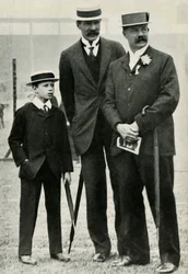 Prince Albert with His Tutor and Lord Desborough, 1908