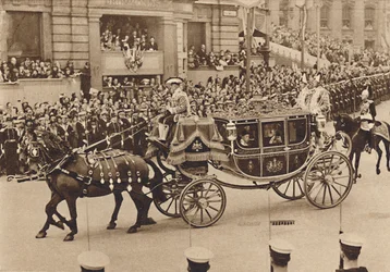 Princess Elizabeth and her cousin Lord Lascelles with the Princess Royal