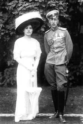 Princess Helen of Serbia with her husband Prince John Constantinovich of Russia