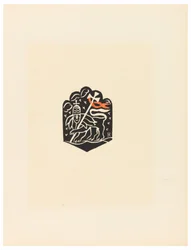Print, Vignette, Plate X, Ethiopia, Christ, Madonna and Saints, as Seen in Illuminations of Old Ethiopian Codices Portfolio, 1920