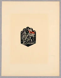 Print, Vignette, Plate X, Ethiopia, Christ, Madonna and Saints, as Seen in Illuminations of Old Ethiopian Codices Portfolio, 1920