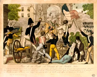 Prise de la Porte St Denis le 28th Juillet 1830, Revolution of 1830, Paris