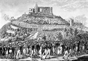 Procession to Hambach Castle on 27th May 1832