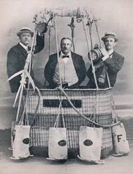 Professor Huntingdon, Mr. Frank Hedges Butler, and the Hon. C. S. Rolls, 1906