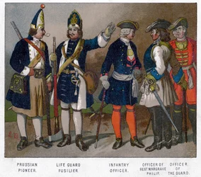 Prussian and French Soldiers of 1704