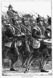 Prussian Soldiers on the March, Franco-Prussian War