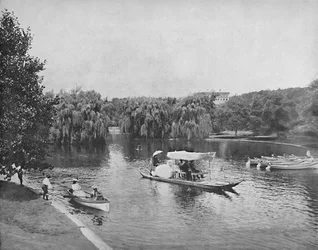 Public Garden and Lake, Boston, c1897