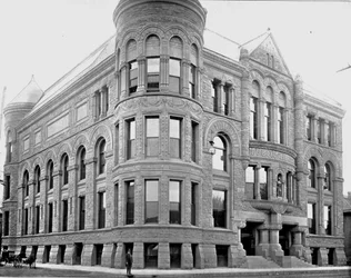 Public Library Building, Minneapolis, Minnesota, USA, c. 1900