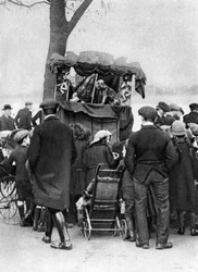 Punch and Judy show in Putney, London