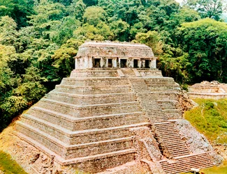 Pyramid and Temple of the Inscriptions, Palenque, Mexico