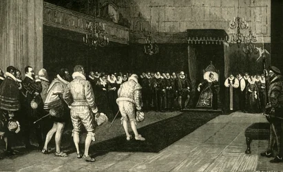 Queen Elizabeth Receiving the French Ambassadors after the Massacre of St. Bartholomew