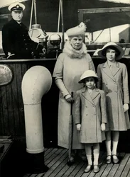 Queen Mary with Her Granddaughters