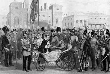 Queen Victoria Distributing Medals, 18 May 1855