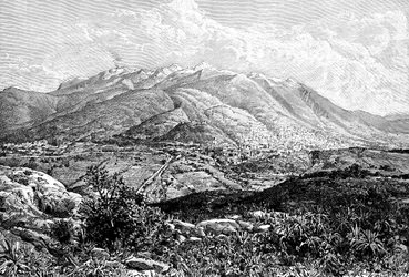 Quito and Mount Pichincha, Ecuador