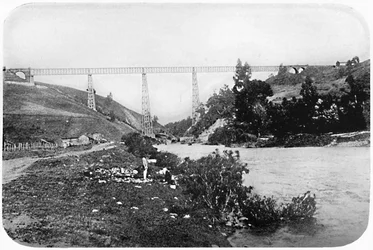 Railway Bridge Over The Malleco River, Arucania