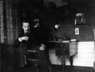 Rainer Maria Rilke in His Study, c. 1905