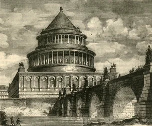 Re-Construction of the Mausoleum of Hadrian, Now the Castle of Saint Angelo, 1890