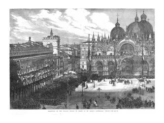 Reception of the Italian Troops in front of St. Mark