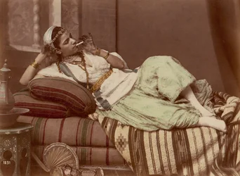 Reclining Woman Smoking
