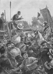 Reform demonstration in Hyde Park, London, 19th century-1906