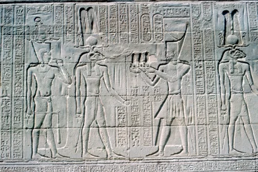 Relief of the Pharaoh before Knum, Temple of Khnum