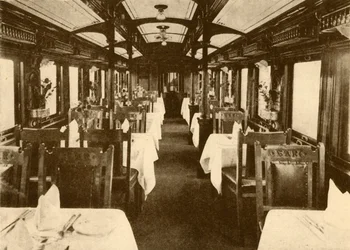 Restaurant Car on a Long-Distance Train, South African Railways, 1930