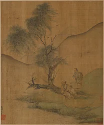 Resting Under Willows, Possibly Ming dynasty, 1368-1644