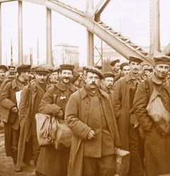 Return of soldiers from Alsace-Lorraine