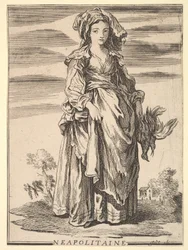 Reverse Copy of Neapolitaine, from Recueil de diverses figures étrangères inventée