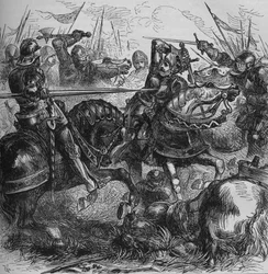 Richard III at Bosworth, 22 August 1485, c1880