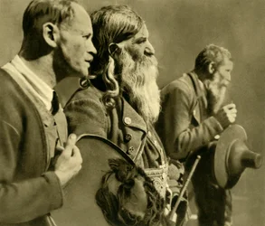 Riflemen praying, Tyrol, Austria