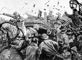 Riots in Montreal, Canada, 1849