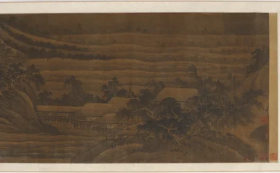 River Valley with houses and temples, Ming dynasty