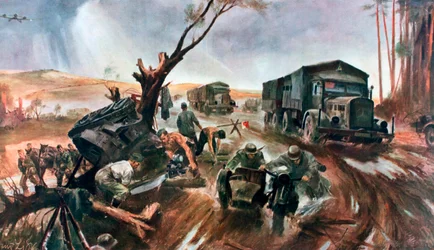 Road to the Front, superior German organization